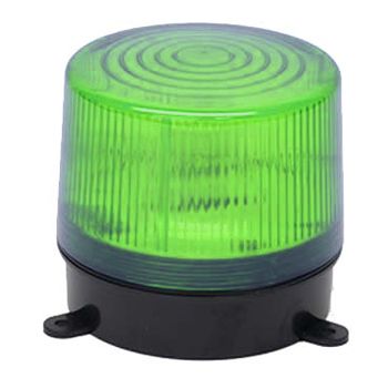 TAG, Strobe, Large, Green, Round base, 12V DC,