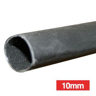 NETDIGITAL, Heat shrink tubing, Glue lined, Black, 10mm, 1.2m length, 3:1 shrink ratio,