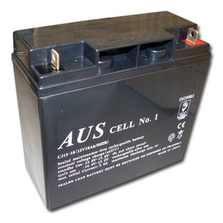 BATTERY, 12 Volt 18AH sealed lead acid, Dimensions (not inc. terminals) 180(W)mm x 76(D)mm x 166(H)mm,