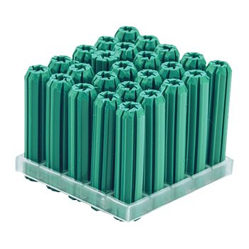 RAMSET, Star plugs, Masonry, 7.0mm x 25mm, GREEN, block of 25,