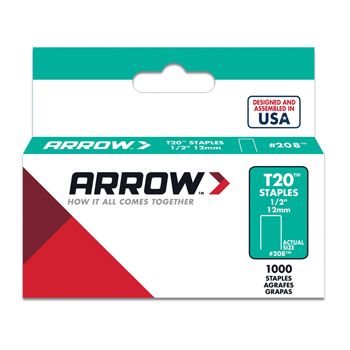 ARROW, Staples, T20, 1/2" (12mm), Pkt 1000