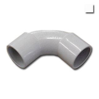 AUSSIEDUCT, 20mm, Solid elbow, White, Suits medium duty 20mm rigid conduit,