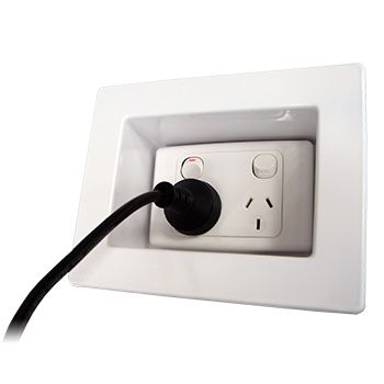 NETDIGITAL, Recessed point, Suits GPO's, Telephone points, TV points, General purpose outlets,