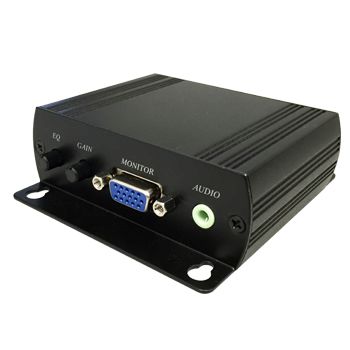 XTENDR, Receiver, Cat5e VGA receiver with loop through, Stereo audio (3.5mm), up to 1080p, up to 300m max, Requires power at receiver,