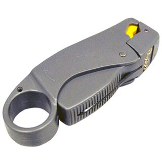 NETDIGITAL, Cable stripper, Coaxial cable, Ideal for RG58, RG59 and RG6 cable, Adjustable stripping depth to expose braid, dielectric and centre conductor, In built cutter,
