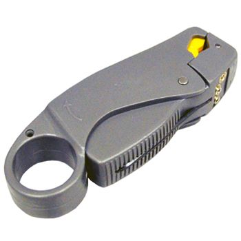 NETDIGITAL, Cable stripper, Coaxial cable, Ideal for RG58, RG59 and RG6 cable, Adjustable stripping depth to expose braid, dielectric and centre conductor, In built cutter,