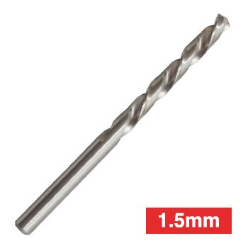 BORDO, Drill bit, High speed steel, 1.5mm diameter, Pack of 2,