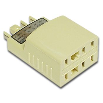 TELEMASTER, Telephone socket adaptor, Mode 3 double adaptor, Includes contact cams, Ivory