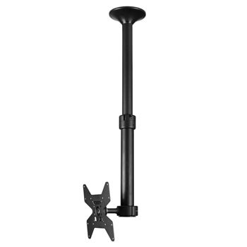 ATDEC, Telehook, Monitor bracket, Ceiling mount, Black, 25kg holding force, 400 - 900mm extension, Vesa mount up to 200 x 200mm, 360 degree rotation,