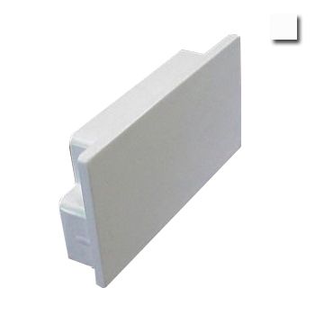 AUSSIEDUCT, 50 x 25mm, End cap, White,