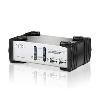 ATEN, KVM USB switch, 2 Port, Audio