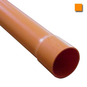 AUSSIEDUCT, 80mm, Rigid conduit, Orange, Heavy duty, 4m length,