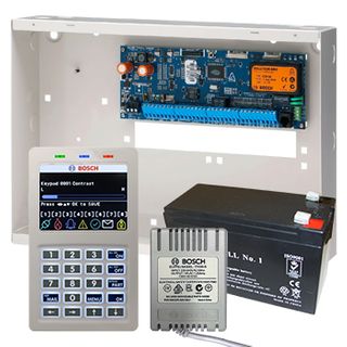 BOSCH, Solution 6000, Alarm kit, Includes CC610PB panel, CP736B Smart Prox LCD keypad, Power supply & battery,