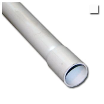 AUSSIEDUCT, 50mm, Rigid conduit, White, Medium duty, 4m length, For telecommunications,