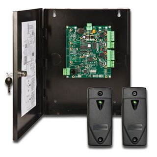 KERI, NXT series, Network access control kit, Keri NXT format, Inc. NXT2D controller & 2x NXT3R readers, Connects to TCP/IP network, Up to 50000 users, 10000 event buffer, RS485 secure readers