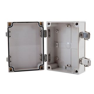 NETDIGITAL, Enclosure, Plastic, Grey, Weatherproof, With hinged door, IP54,