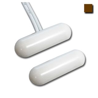 TAG, Reed switch (magnetic contact), Pill self adhesive, Surface mount, Brown, N/C, 1.1" (27.94mm) length, 0.39" (9.9mm) width, 0.2" (5.08mm) height, 3/4" (19.05mm) gap, 12" (304.8mm) leads,