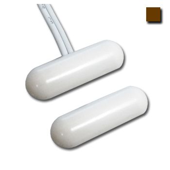 TAG, Reed switch (magnetic contact), Pill self adhesive, Surface mount, Brown, N/C, 1.1" (27.94mm) length, 0.39" (9.9mm) width, 0.2" (5.08mm) height, 3/4" (19.05mm) gap, 12" (304.8mm) leads,