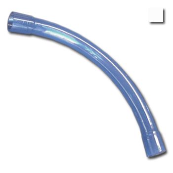 AUSSIEDUCT, 50mm, 90 degree sweep bend, White, Suits medium duty 50mm telecomms conduit,