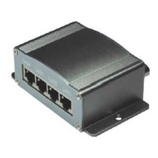 EQL, 4CH Ethernet Over Coax Master converters, 4x Full Duplex 10/100 Mbps in/outputs, No IP or MAC address, Range up to 220m depending on product, Built-in link status LED,
