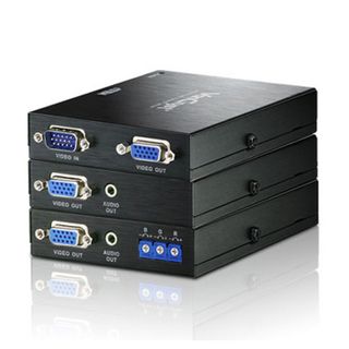 ATEN, VanCryst VGA Over Cat5 Video Extender with Audio and Deskew - 150m Max 1920x1200@60Hz or 300m Max @ 1024x768@60Hz