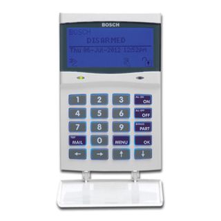 BOSCH, Solution 6000, Key pad, + Prox RS485, Alphanumeric LCD, 144 zone, White, Touch tone & backlit keys, Suits Solution 6000 panel,