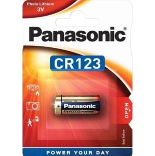 BATTERY, Panasonic, CR123A, 3 Volt Lithium
