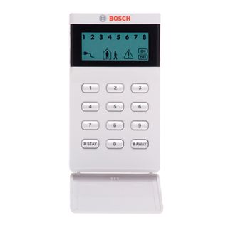 BOSCH, Solution 2000 & 3000, Key pad, LCD, 8 Zone, White, Touch tone & backlit keys, Suits Solution 2000 & 3000 panel,