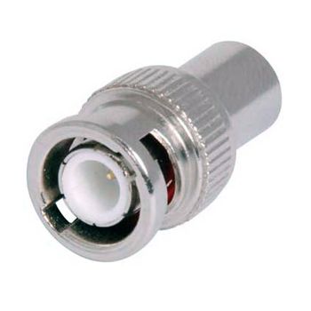NETDIGITAL, BNC connector, Male, Crimp type, Suits RG6 dual shield coaxial cable, 7.3mm cable entry,