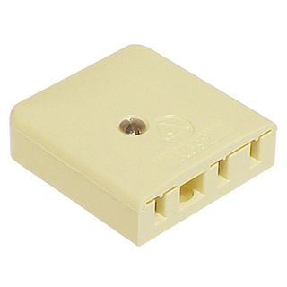 TELEMASTER, Telephone socket, Standard phone socket, Commercial grade, Suits 605, 606 and 603 telephone plugs, Ivory,