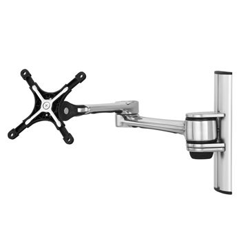 ATDEC, Visidec, Monitor bracket, Articulated arm, Wall mount, Polished, Suits LCD from 12" (30cm) - 24" (61cm), 8kg holding force,