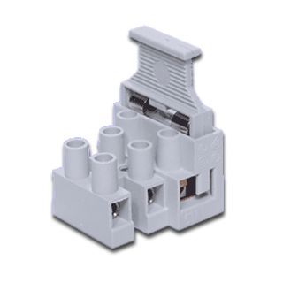 NETDIGITAL, Terminal Block, 3 way, With M205 fuse holder, 250V AC 13A,