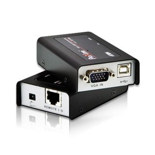 ATEN, KVM Mini console extender, USB & VGA, 1280 x 1024 @ 100m, Surge protection, Requires USB power at transmitter (if not available use M8987A),