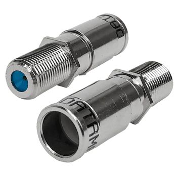 NETDIGITAL, F type connector, Female, Compression type, Suits RG6 Quad shield coaxial cable