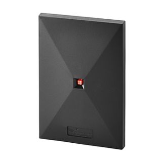 KERI, Pyramid series, Alps proximity reader, Switch plate style, Up to 8" (203mm) read range, Ultra-thin profile, Built in buzzer, 3 colour LED, HID compatible, Lifetime warranty, 5-14V DC 90mA,