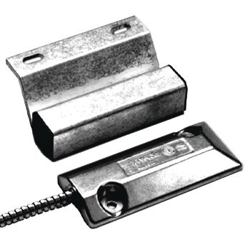 SENTROL, Reed switch, Magnetic contact for overhead doors, 3" gap, Closed loop, Includes 18" stainless steel armoured cable,