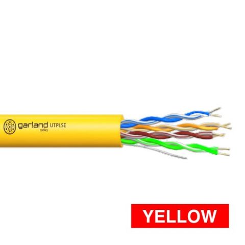 CABLE, Cat5E 4 pair 8 x 1/0.51 UTP yellow, 300m box,