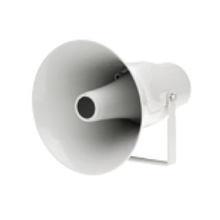 BOSCH, Horn loudspeaker, 20W, UV stabilised ABS light grey, Weather resistant, IP66 rated, With mounting bracket, 100V line (Taps at 5, 7.5, 10, 15, 20W)