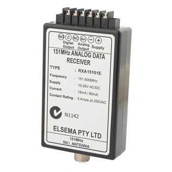 ELSEMA, Receiver, 1 Channel, Analog output, 4 - 20mA, 10 bit acuracy, Alloy case, 11 - 28V DC