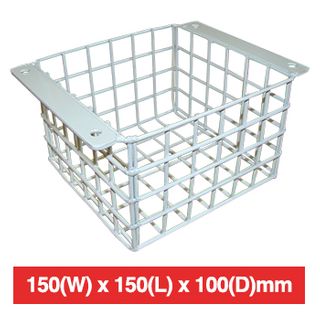 NETDIGITAL, PIR cage, 150(w) x 150(L) x 100(d)mm, White, Powder coated