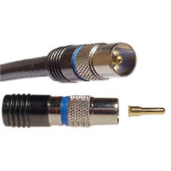 NETDIGITAL, PAL, Compression type, Suits RG6 quad shield coaxial cable,