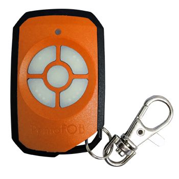 ELSEMA, PentaFOB Transmitter, 5 Channel, Hand held pendant/keyring, 433 MHz FM signal, Includes 3.3V battery, Orange