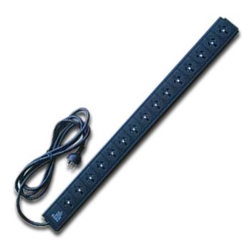 PSS, 15 Way vertical power rail, Suits 19" Rack mount enclosure,