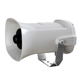 QLIGHT, Multi-function smart horn, Surface mount, 113 dB Max, 30 pre-recorded sounds, Binary or Bit input, SD Card support, IP65, External wiring,