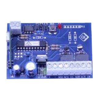 BOSCH, Wireless receiver, DSRF 2 channel relay output, PCB only, Accepts RFKF-FB or HCT4UL remotes, 433MHz, 12-24V AC or DC supply required.