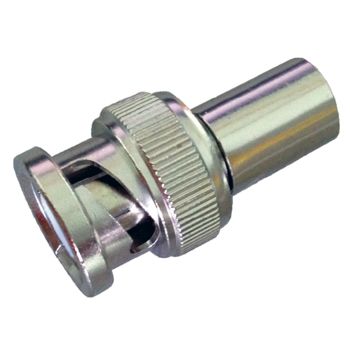 NETDIGITAL, BNC connector, Male, Crimp type, Suits RG6 solid copper coaxial cable