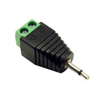 XTENDR, 3.5mm phono plug to 2 wire screw terminal, mono audio