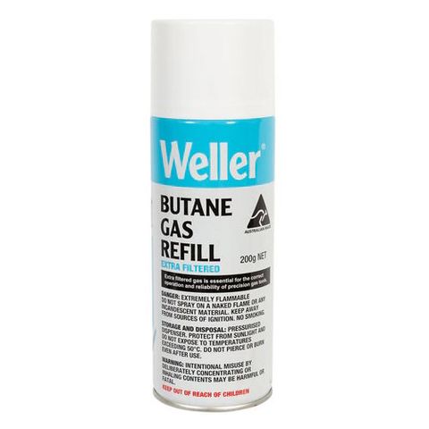 WELLER Butane gas refill, 200gm for use with Weller gas irons,