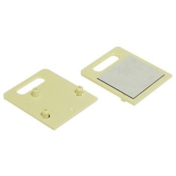 TELEMASTER, Telephone socket accessory, Self adhesive backing plate, Suits 610 and 611 telephone sockets, Eliminates the need for screws, Mounts to any flat clean surface, Ivory,