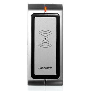 SEBURY, Proximity reader, Heavy duty, 26 Bit Wiegand input/output, HID compatible, Up to 60mm read range, Metal, Vandal/corrosion resistant, IP68, Tri colour LED, 12V DC
